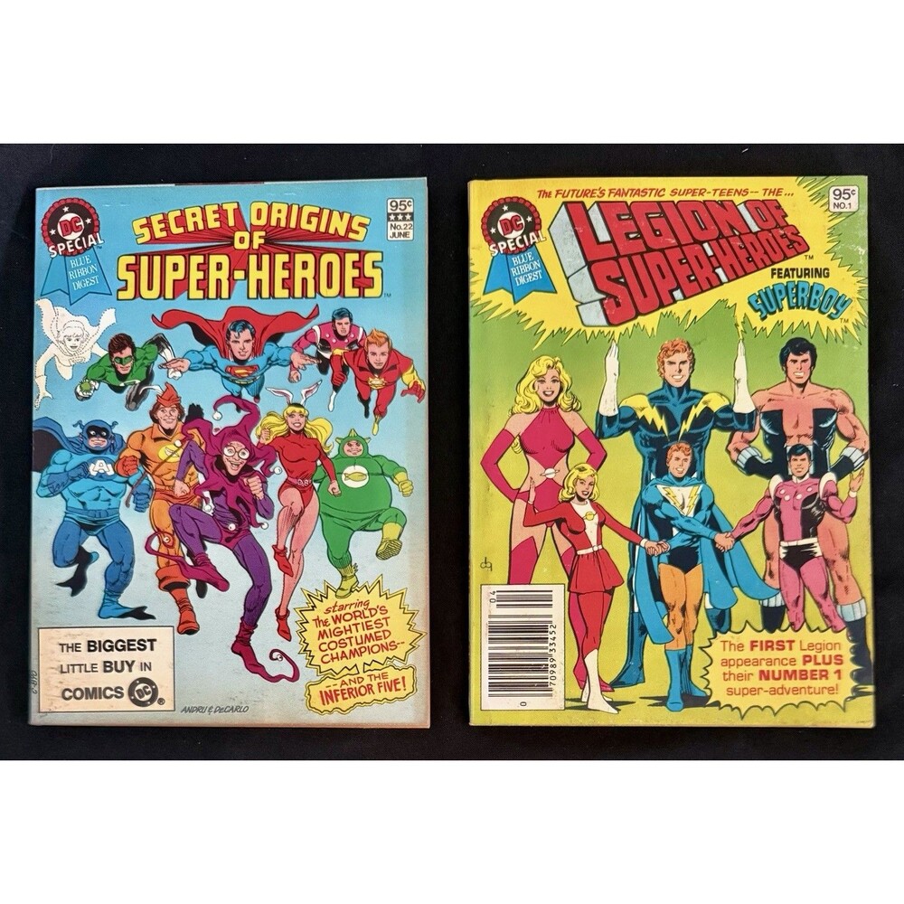 Secret Origins (#22) Legion of Super-Heroes (#1) DC Blue Ribbon Digest 100pg VG+